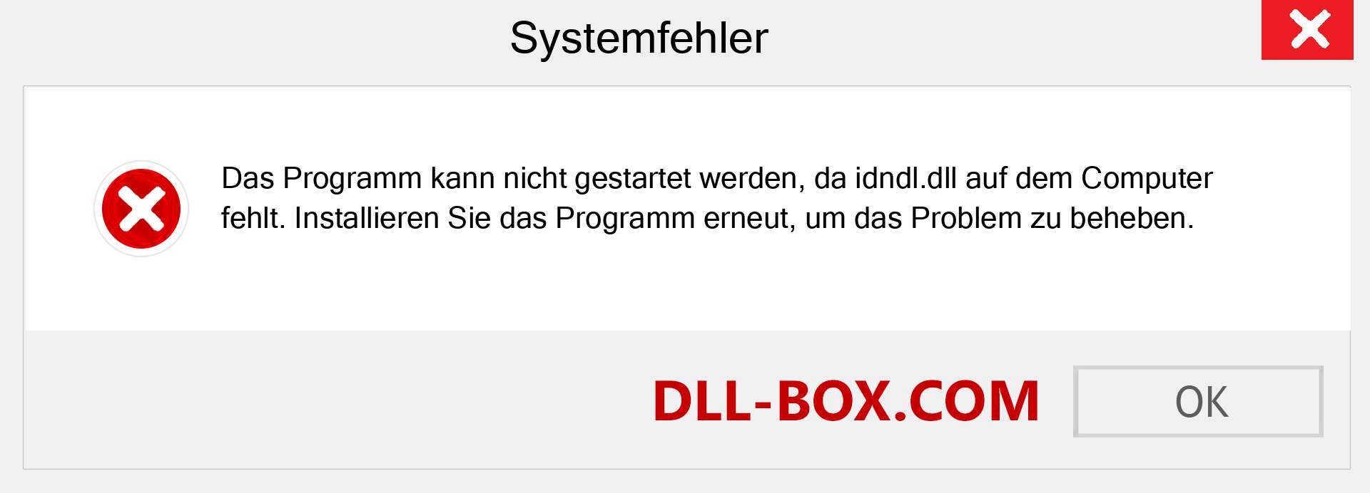 idndl.dll-Datei fehlt?. Download für Windows 7, 8, 10 - Fix idndl dll Missing Error unter Windows, Fotos, Bildern