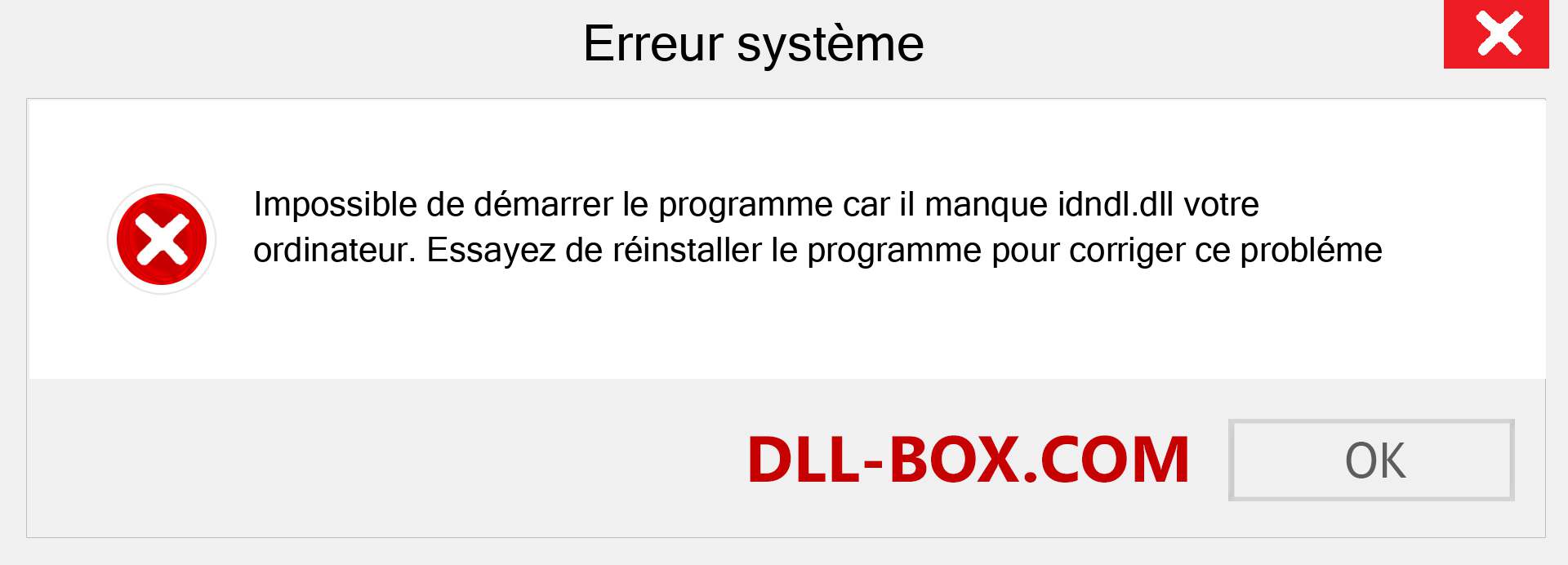 Le fichier idndl.dll est manquant ?. Télécharger pour Windows 7, 8, 10 - Correction de l'erreur manquante idndl dll sur Windows, photos, images